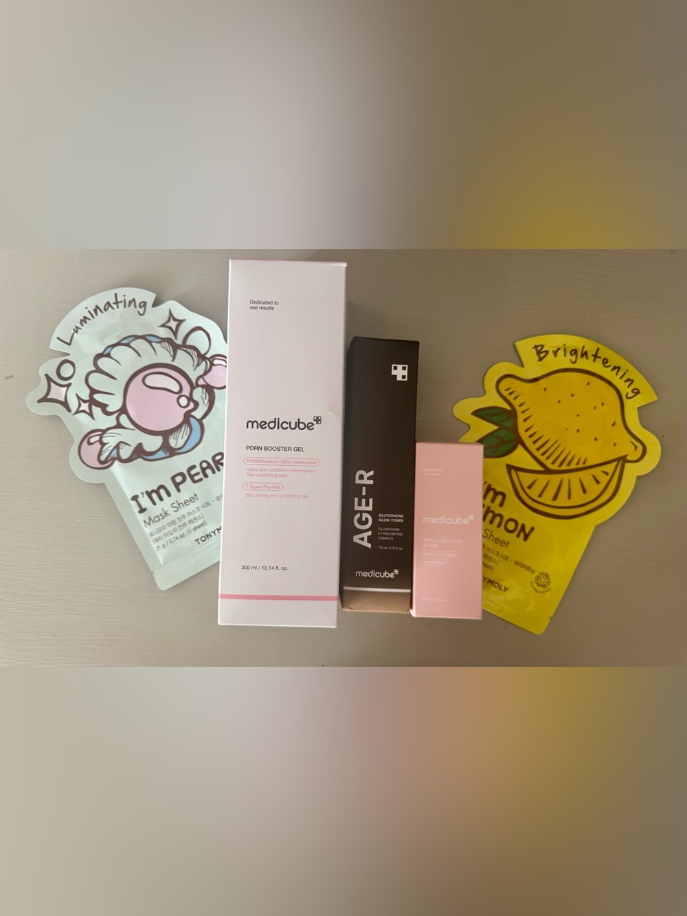 Medicube bundle + 2 Tonymoly sheet masks